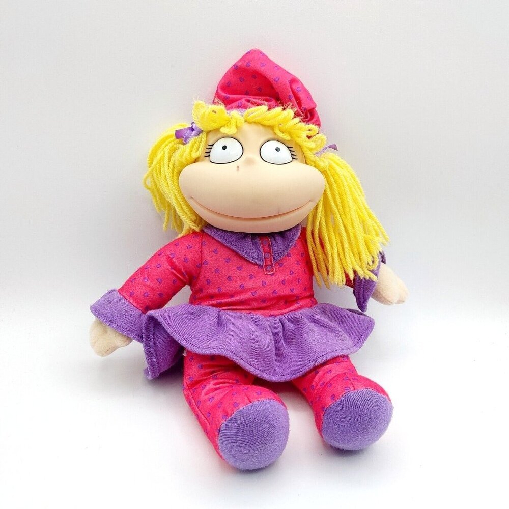 Rugrats Angelica Slumber Party Doll 1997 Mattel Vintage 12" Vinyl Plush